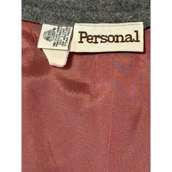 Personal  100% Wool Skirt Size 12 VTG Front Pockets Side Zip Lined PLZ READ. - Picture 7 of 11